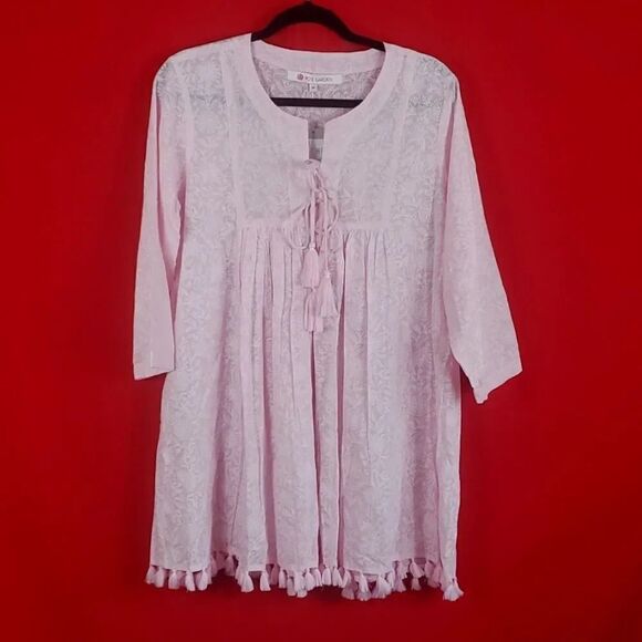 NEW RO'S GARDEN‎ Tuckernuck Seychelles Tunic Amelia Pink Size Medium - Picture 2 of 9